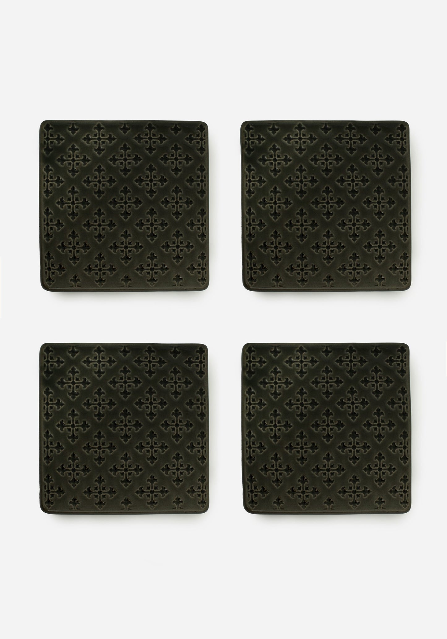 Crux Debossed Ombre Coaster Set (4 Piece Set)