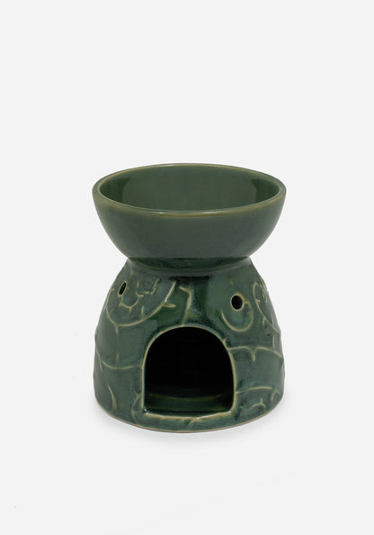 Rosethorn Floral Embossed Tealight Scented Oil Burner