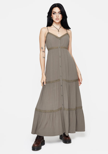 Sara Tiered Lace Maxi Cami Dress