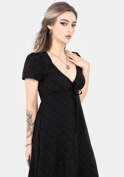 Polgara Floral Jacquard Midaxi Dress