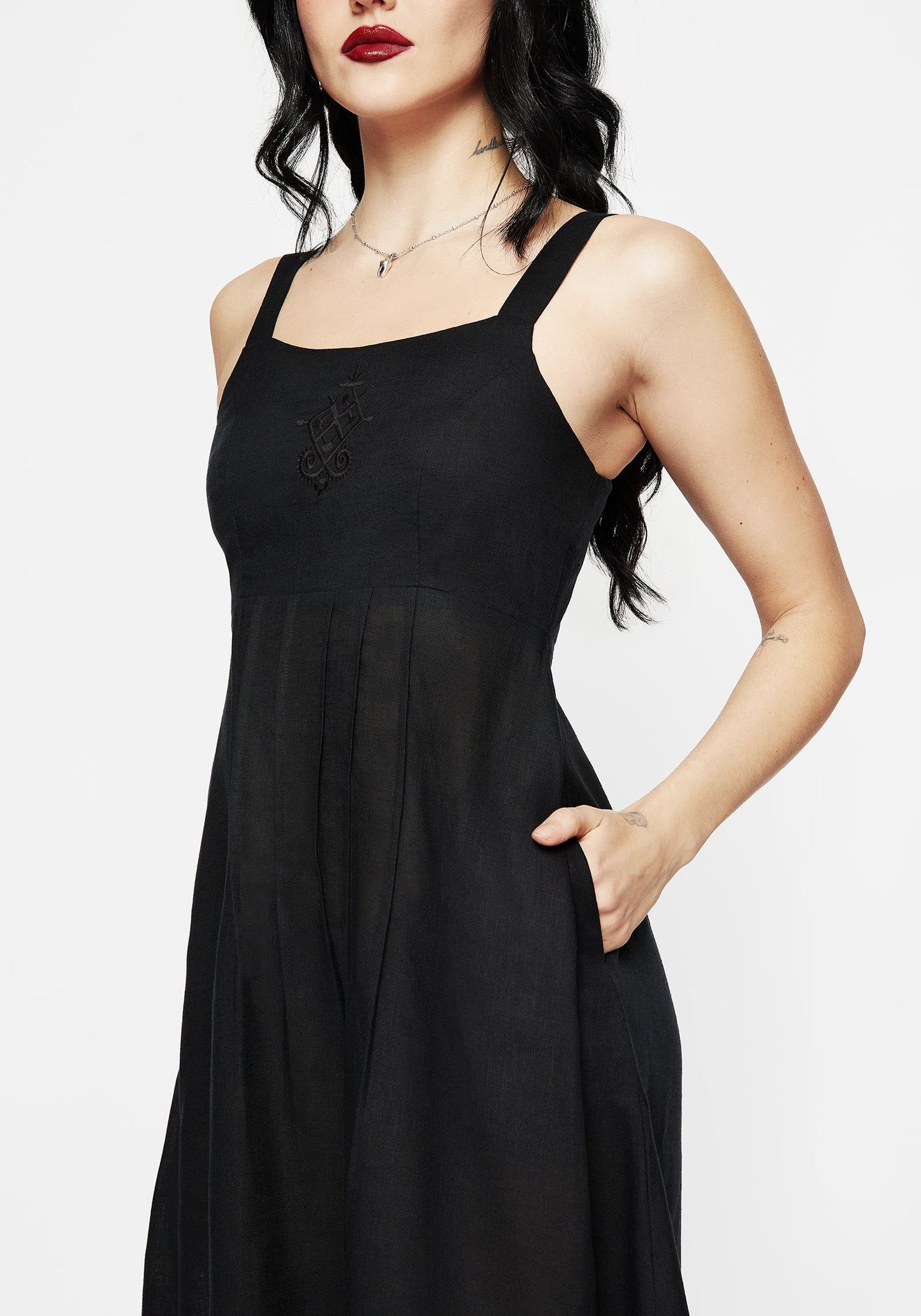 Merrymount Embroidered Midaxi Dress