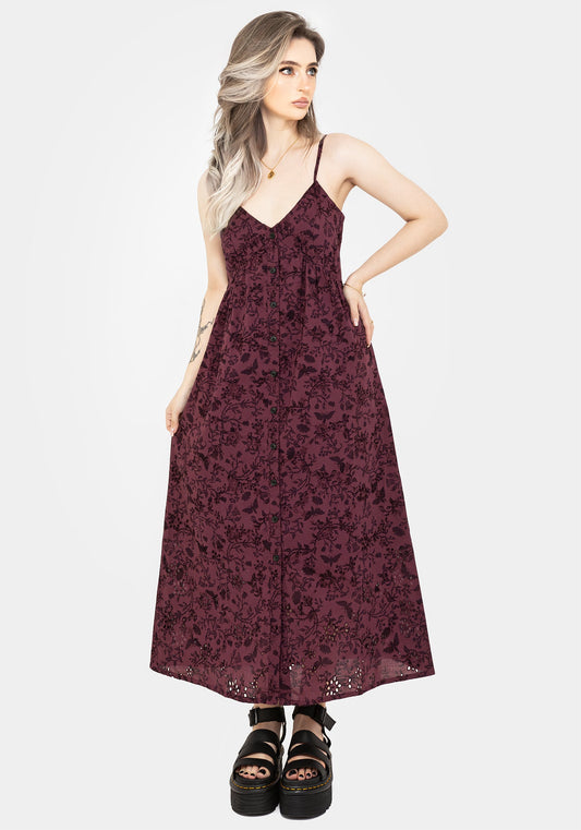 Morgana Cotton Broderie Cami Midaxi Dress