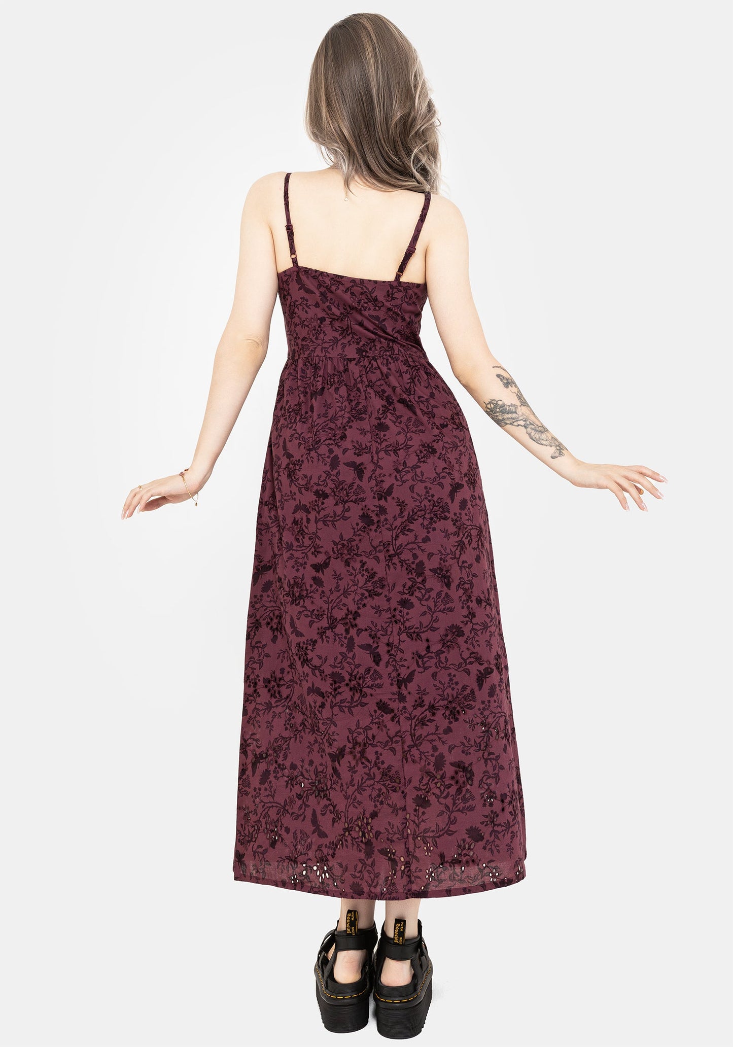 Morgana Cotton Broderie Cami Midaxi Dress