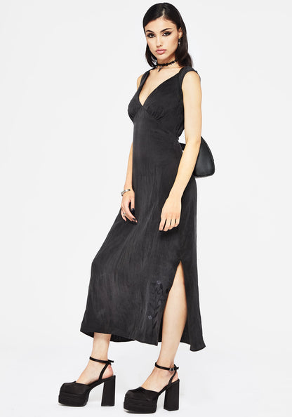 Maeve Lyocell Blend Floral Embroidered Cami Maxi Dress