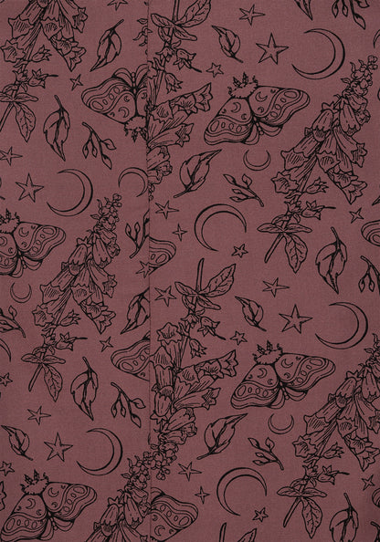 Roxana Moth Foxglove Button Down Midi Shirt Dress