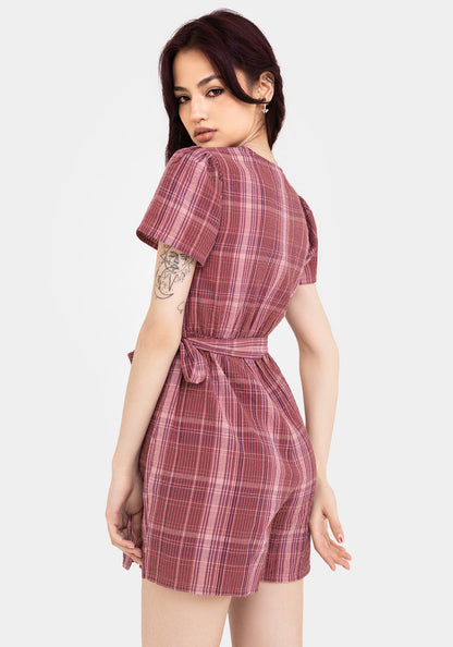 Zorina Cotton Tie Wrap Playsuit