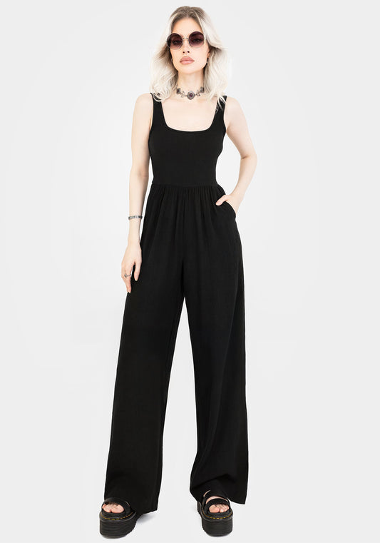 Herne Contrast Wide Leg Jumpsuit