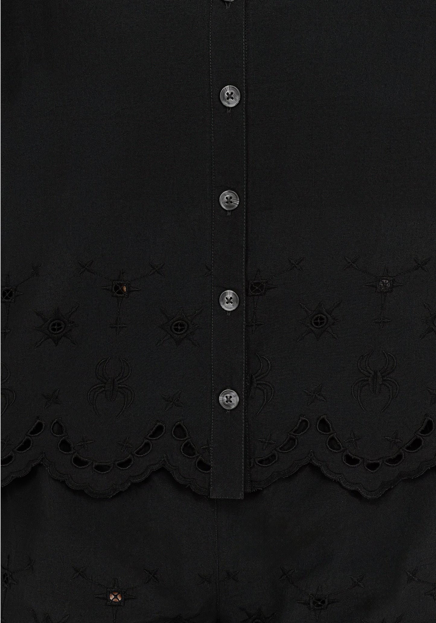 Synthweb Cotton Broderie Hem Shirt