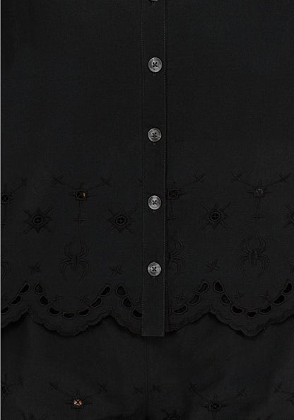 Synthweb Cotton Broderie Hem Shirt