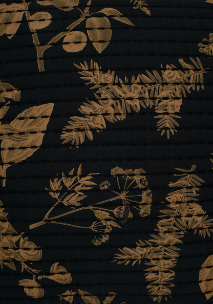 Poisonous Plants Floral Print Cotton Throw Cushion