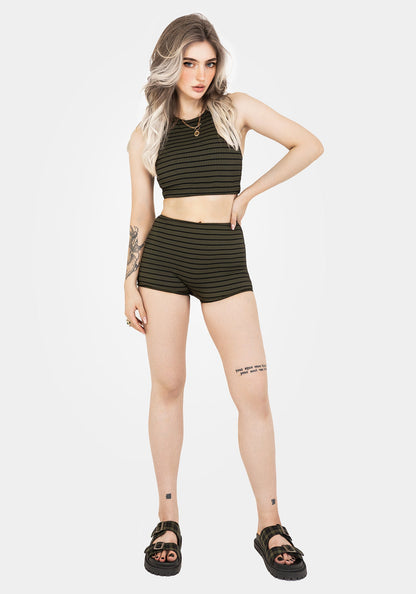 Mire Stripe Racerback Bikini Top