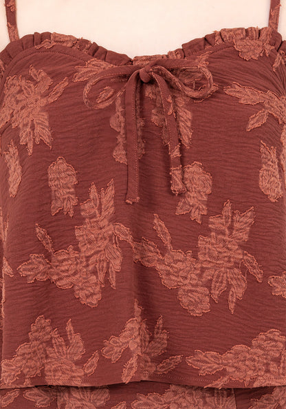 Prosperity Floral Frill Neck Cami Top