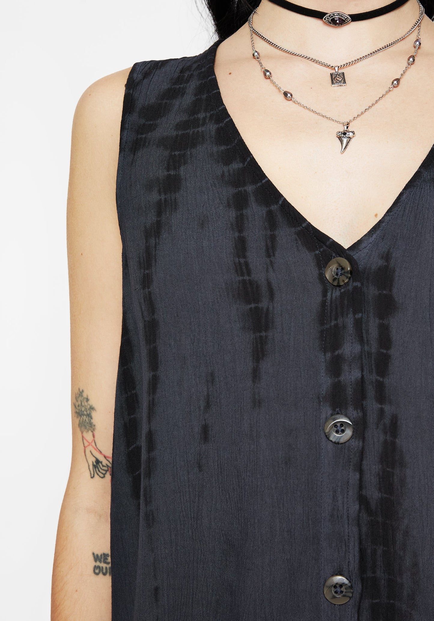 Aria Tie Dye Button Up Top