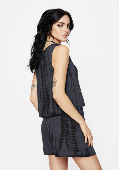 Aria Tie Dye Button Up Top