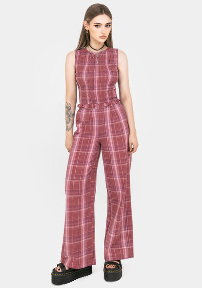 Zorina Cotton Shirred Vest Top