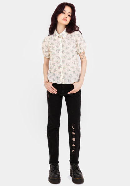 Pleasance Cotton Puff Sleeve Blouse