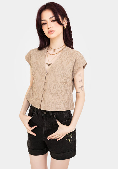 Suma Cotton Textured Blouse