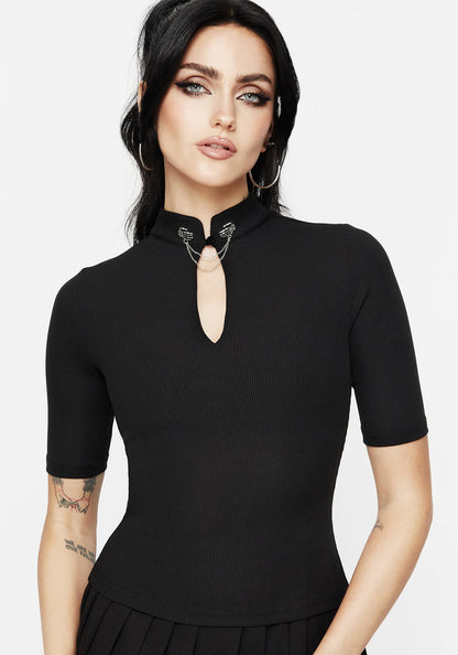 Chiromancy Choker Collar Top