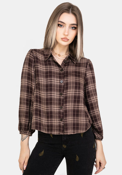 Adra Check Button Up Shirt