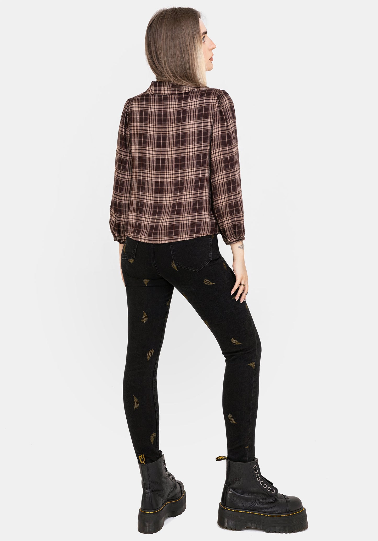 Adra Check Button Up Shirt