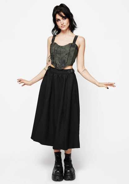 Alessandra Tie Dye Print Corset Top