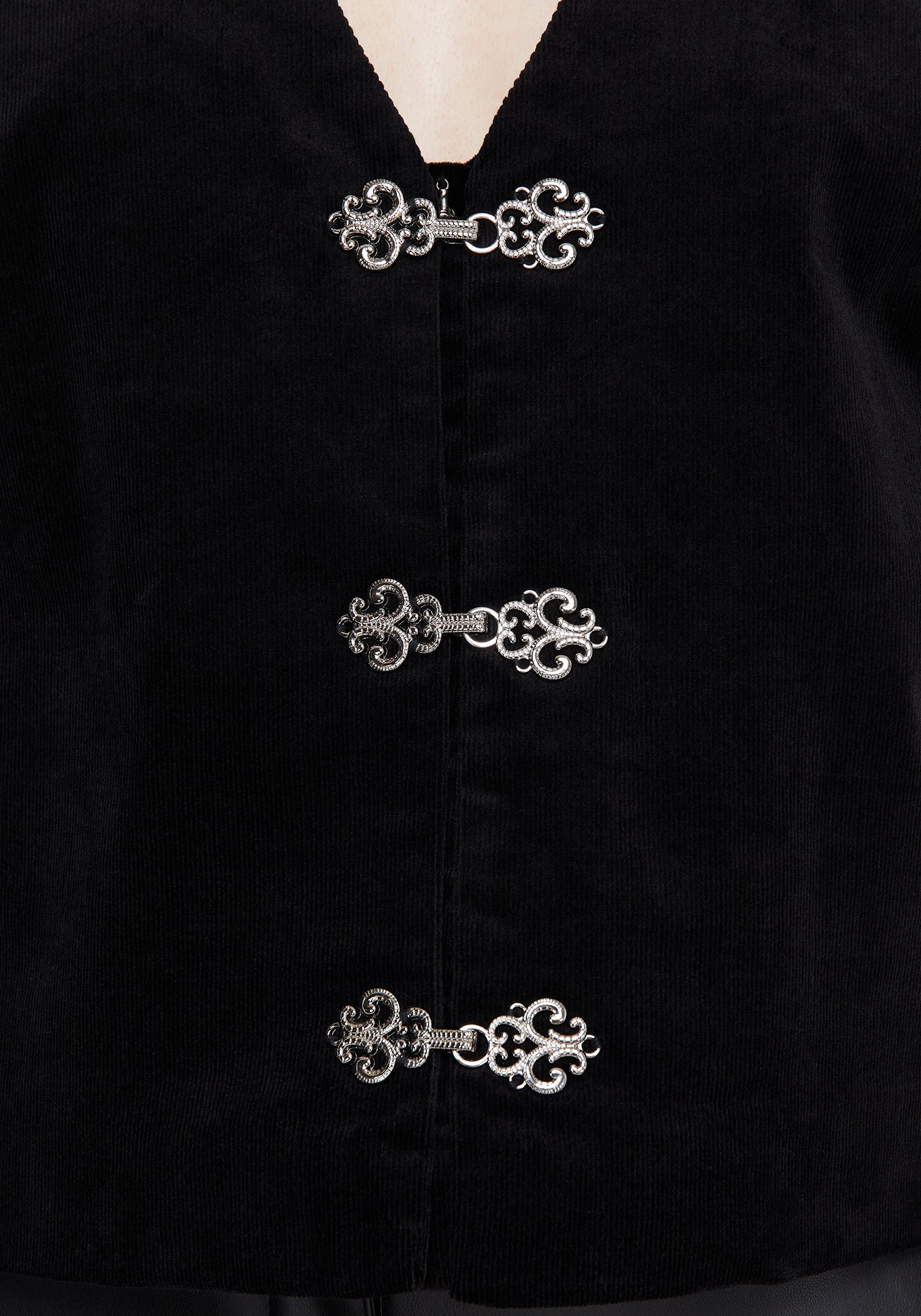 Mire Sleeveless Corduroy Waistcoat Top