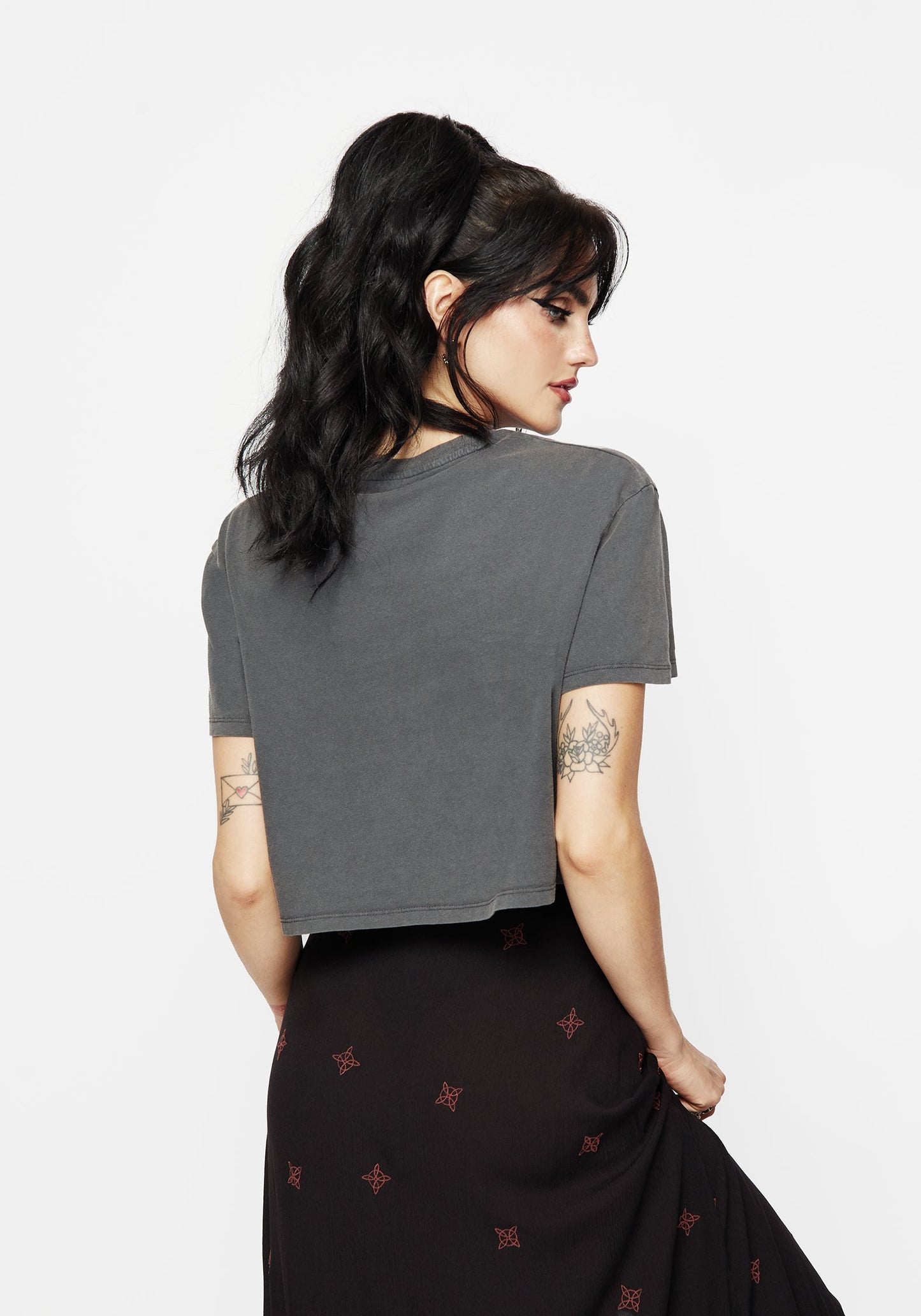 Drift Cotton-Blend Jersey Cropped T-Shirt