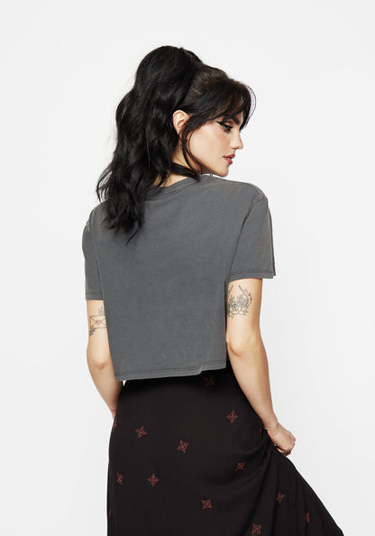 Drift Cotton-Blend Jersey Cropped T-Shirt