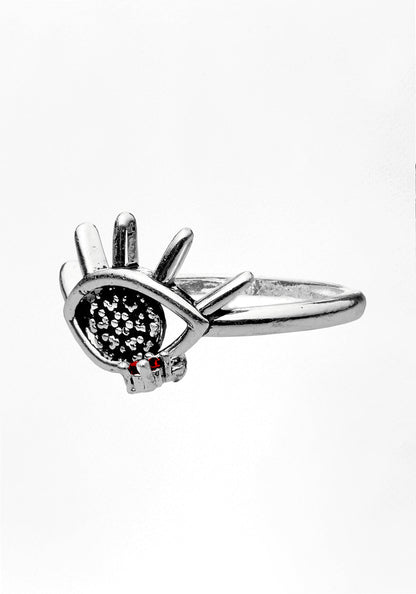 BLEEDING EYE CZ RING