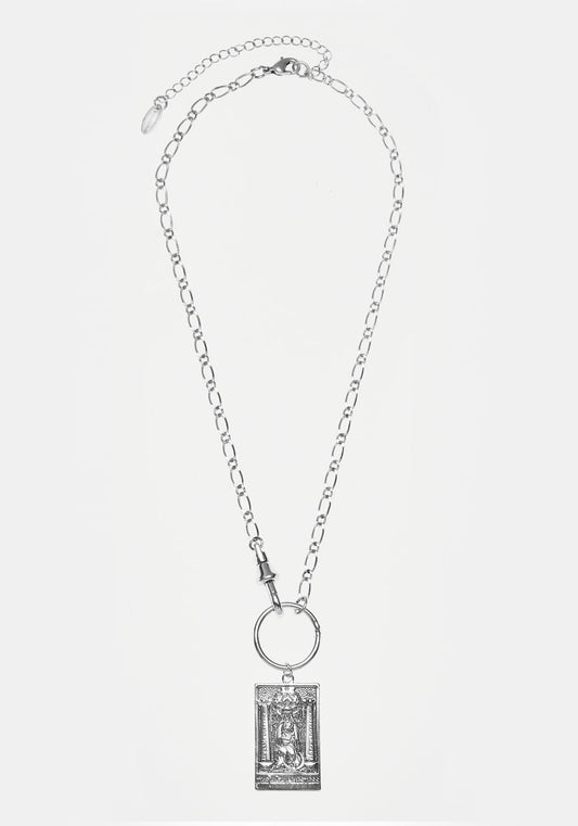 THE HIGH PRIESTESS TAROT PENDANT NECKLACE