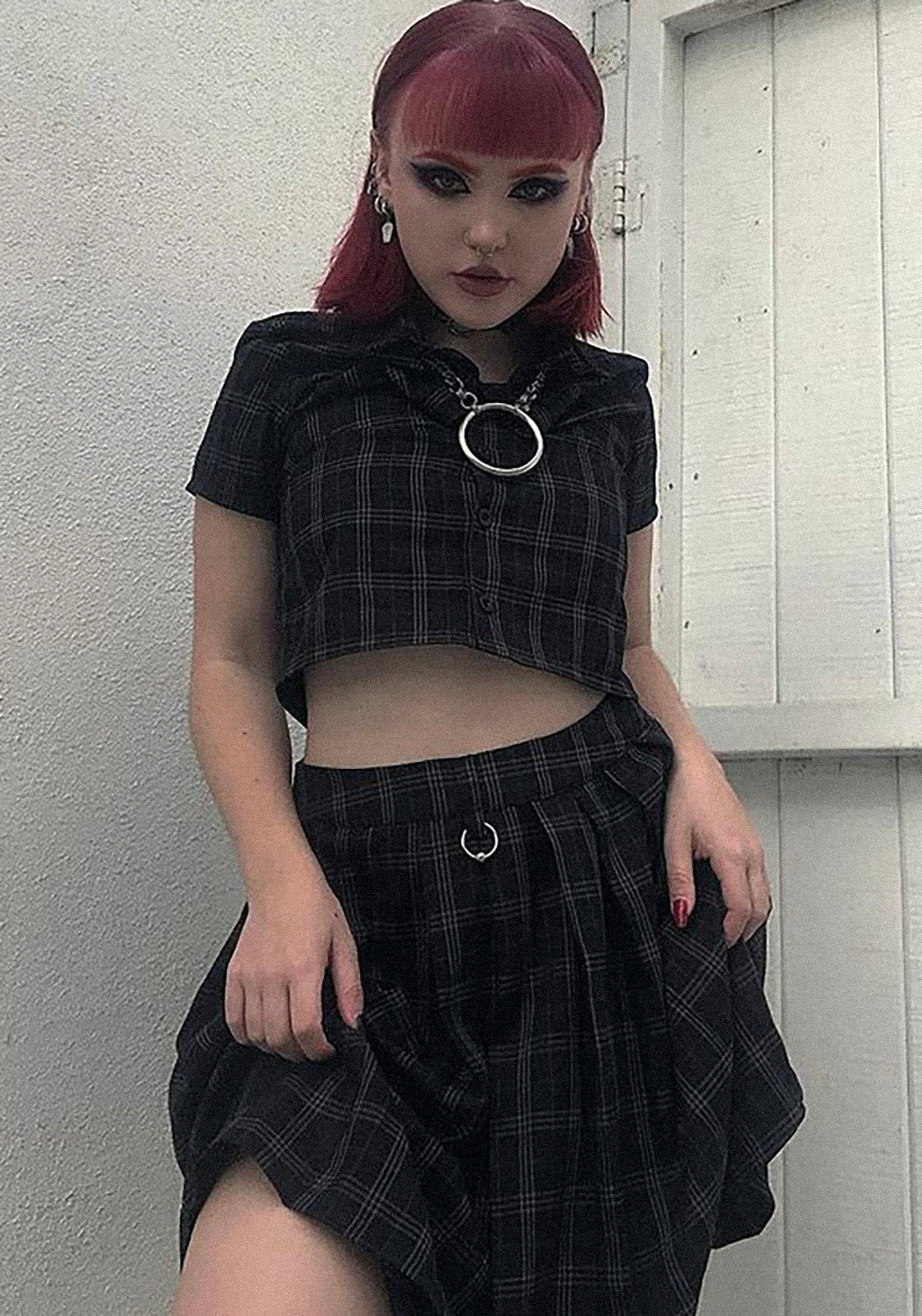 Jinx Check Co Ord Top